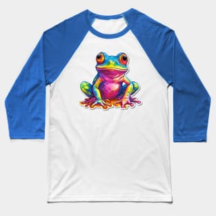 Frog Tie Dye Beautiful Baseball T-Shirt